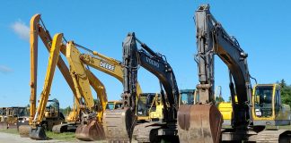 used heavy equipment construction excavator dozer wheel loader