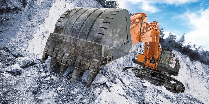 Hitachi mining excavator