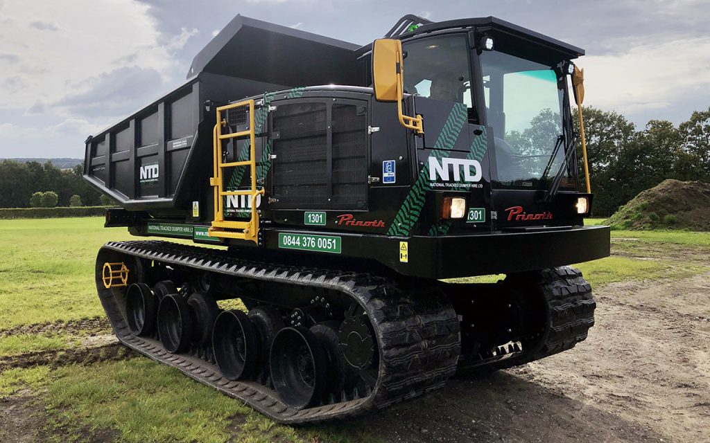 tracked dump truck hire