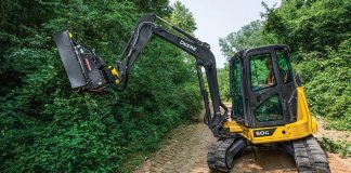 New John Deere excavator attachment.