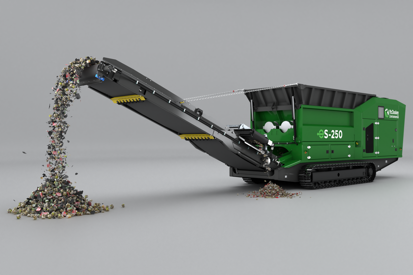 Product photo of McCloskey Environmental-branded recycling equipment.