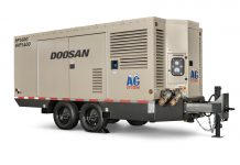Doosan maximizes trailer space with new portable air compressor.