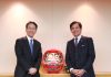 Hiroyuki Ogawa, President and CEO, Komatsu Ltd. and Subhash Dhar, Founder, Chairman and CEO, ABS.