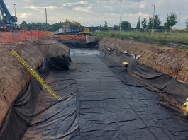 Sarens helps complete storm trap installation in Burlington, Ontario