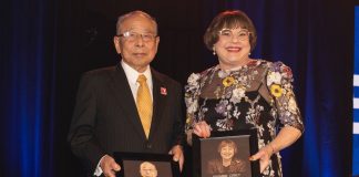 AEM hall of fame inductees Akio Takeuchi and Susanne Cobey