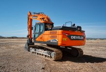 The Develon DX225LC-7X excavator