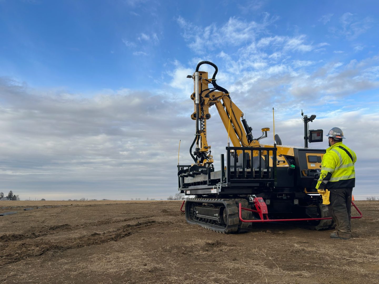 Vermeer’s MT500 takes the heavy lifting out of solar pile placement