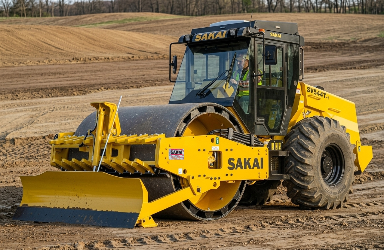 Sakai America updates its SV544-1 series soil compactor
