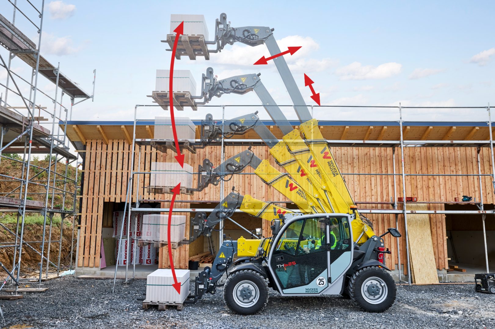 Wacker Neuson’s TH625 telehandler can load, lift and dig